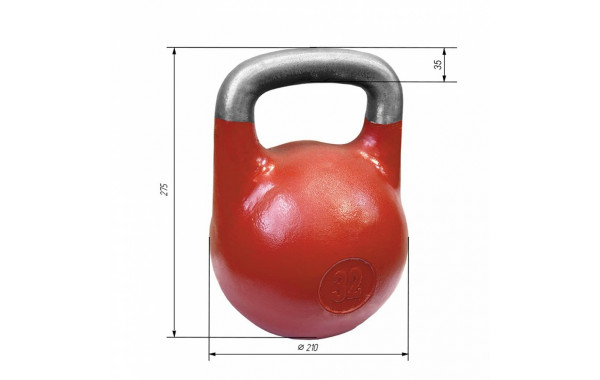 Гиря соревновательная Iron King 32 кг. стандарт 2021 600_380