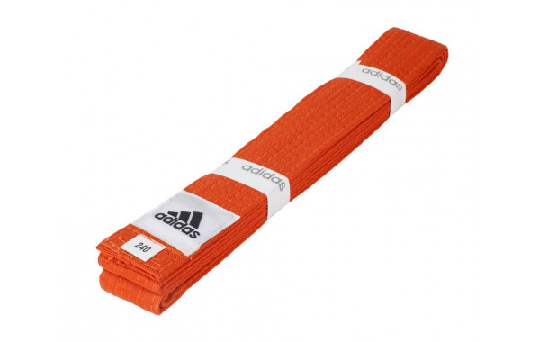 Пояс для единоборств Adidas Club 280см adiB220 оранжевый 600_380