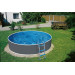 Морозоустойчивый бассейн Azuro Graphite круглый 3.6x1.2 м Premium 75_75