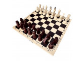 Шахматы обиходные парафинированные с доской 29x14,5x3,8