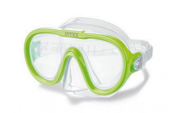 Маска для плавания 8+ Intex Sea Scan Swim Masks 55916 салатовый 600_380