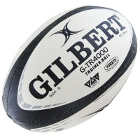 Мяч для регби р.5 Gilbert G-TR4000 бело-черно-серый