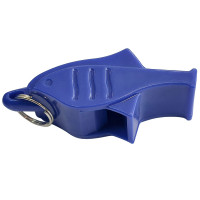 Свисток Дельфин пластиковый в боксе, без шарика, на шнурке (синий) Sportex E39266-1