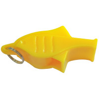 Свисток Дельфин пластиковый в боксе, без шарика, на шнурке (желтый) Sportex E39266-3