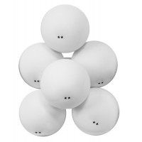Мячи для настольного тенниса Atemi 2*, пластик, 40+, бел., 6 шт., ATB202