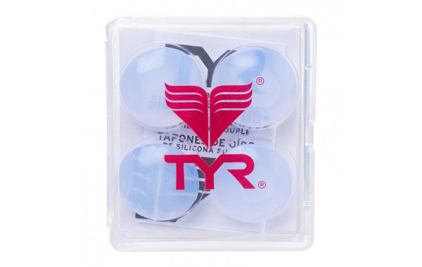 Беруши TYR Soft Silicone Ear Plugs" LEP-101 прозрачный 600_380