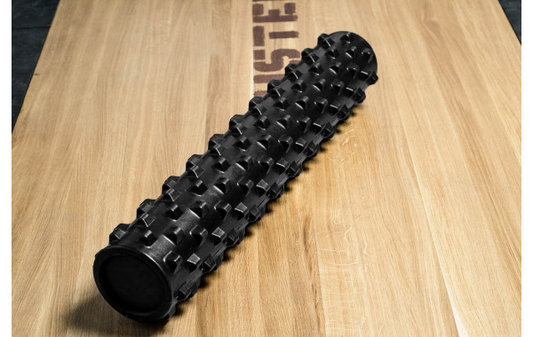 Роллер массажный YouSteel Grid foam roller, 780х150мм черный 600_380