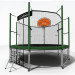 Батут i-Jump Classic Basket 14FT 427 см с нижней сетью и лестницей зеленый 75_75