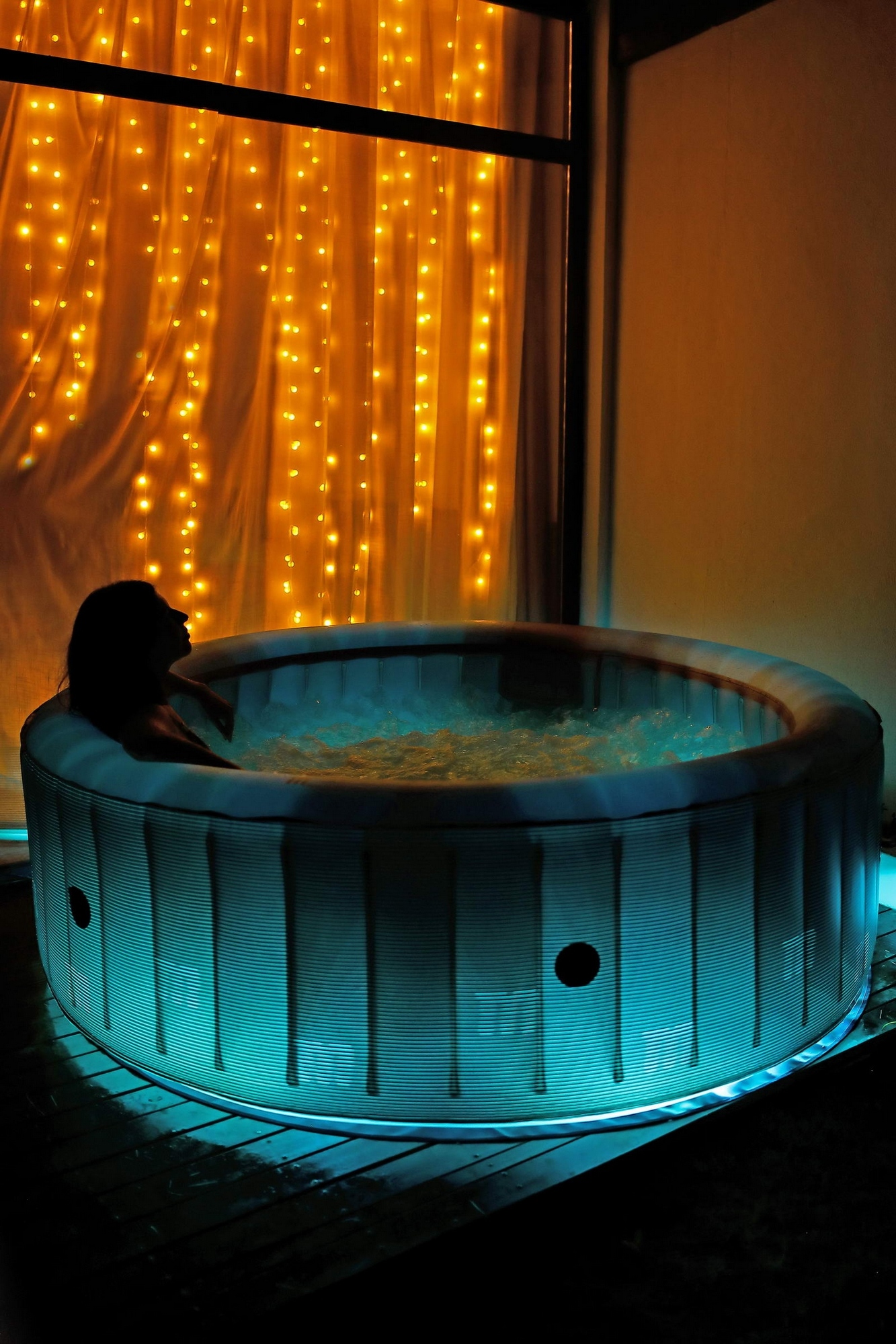 СПА-бассейн 204х70см, 930л, круглый, аэромассаж, led-подстветка MSpa Starry C-ST062 1333_2000