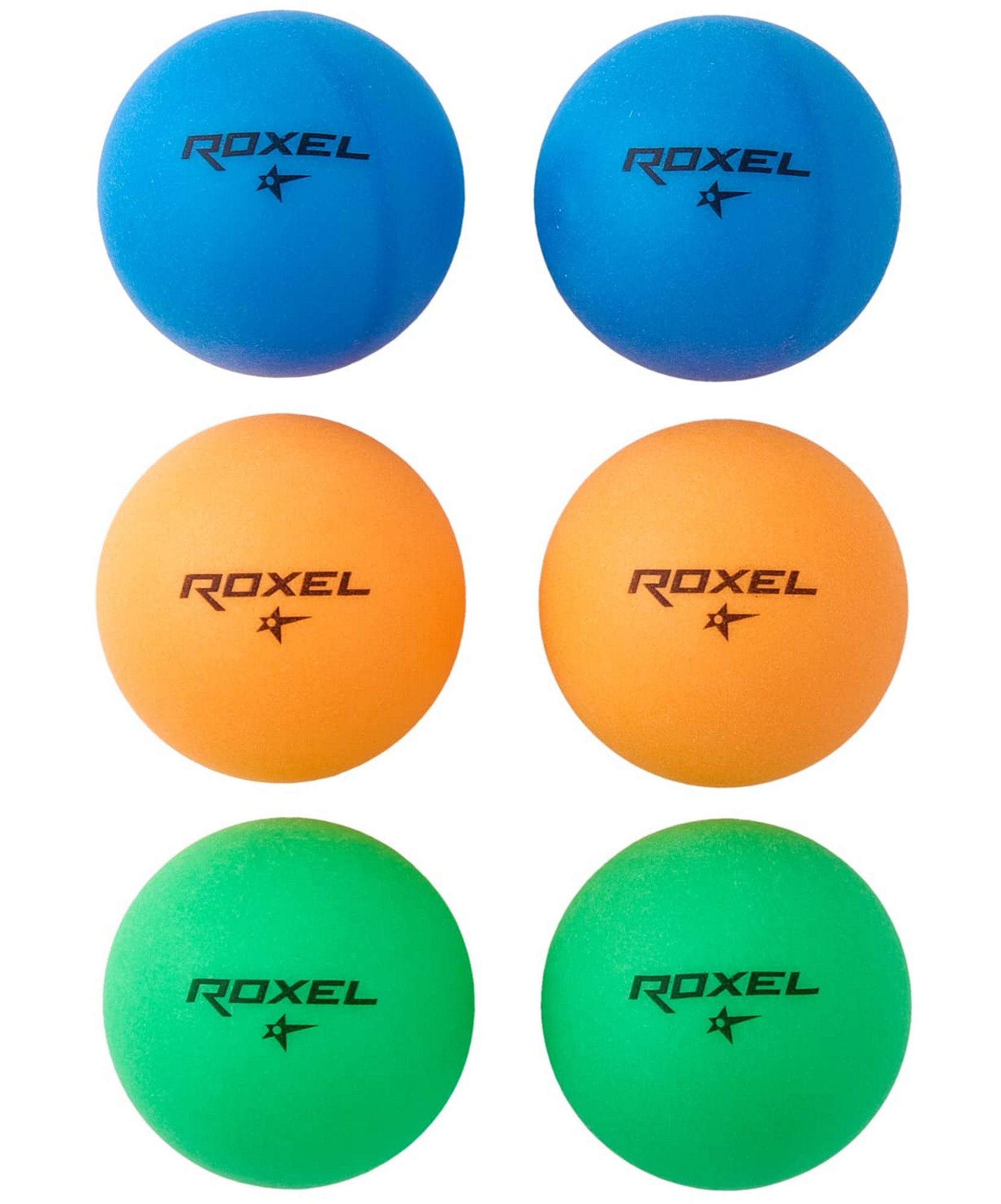 Мяч для настольного тенниса Roxel 1* Color Bounce, 6 шт 1664_2000