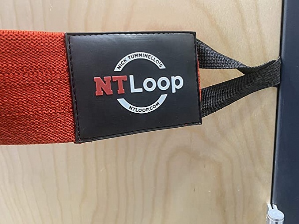 Тканевый амортизатор Perform Better NT Loop-Burn 1239-01-Red-Burn\RD-00-00 127 х 7,5 см, низкое сопротивление, до 20 кг, красный/черный 600_449