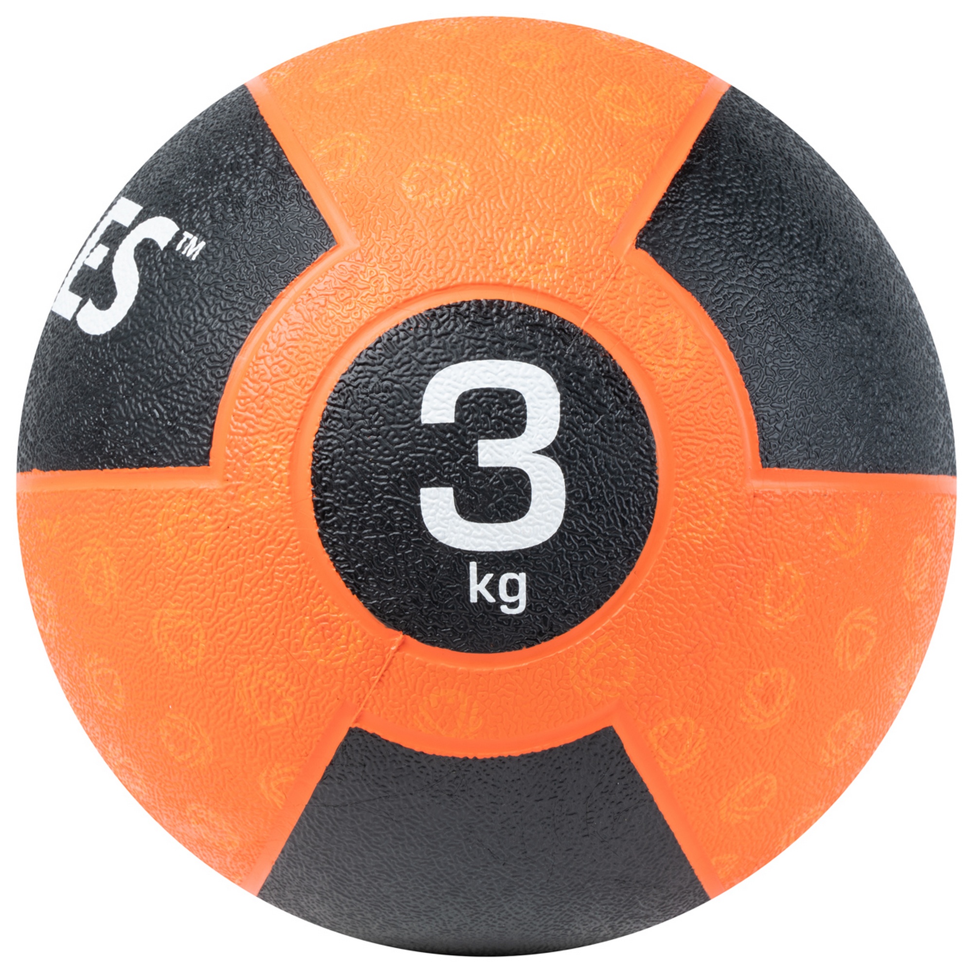 Медбол 3кг, d22,9см, резина Torres AL00233 оранжево-черный 2000_2000