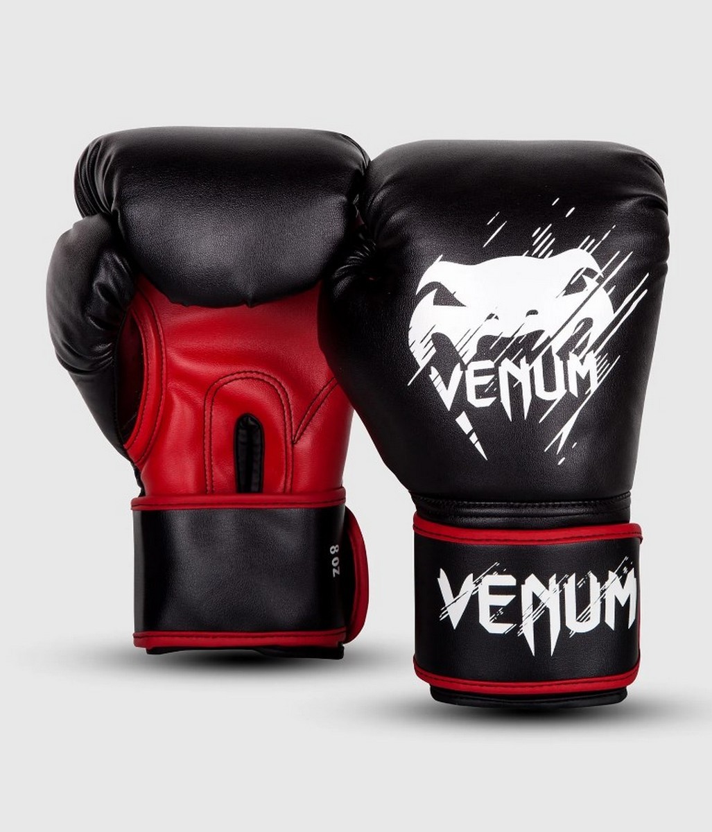 Перчатки детские Venum Contender 02822-100-6oz черный\красный 1027_1200