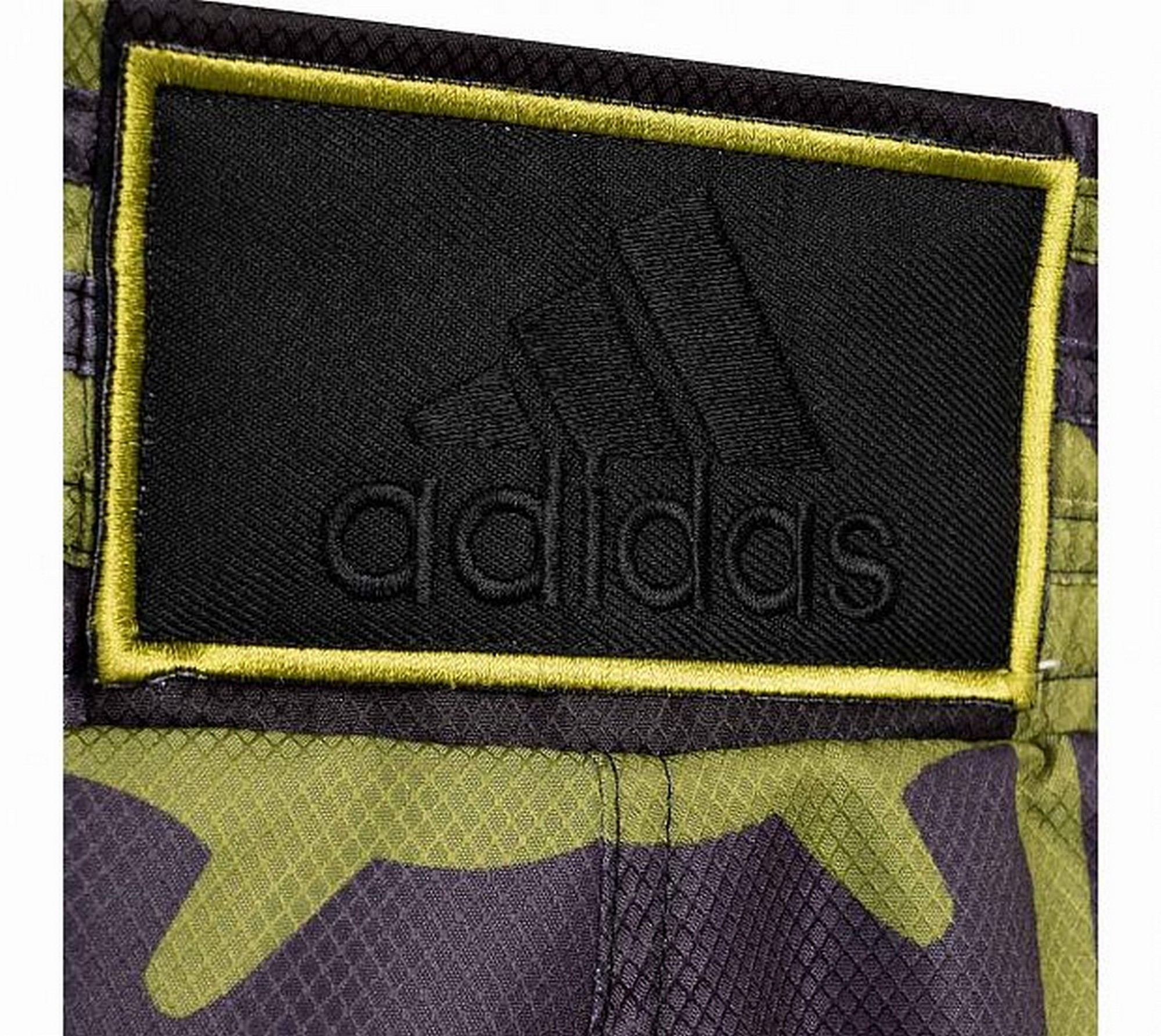 Шорты для кикбоксинга Adidas Kick Boxing Short Micro Diamond adiSKB02 зелено-черный 2000_1784