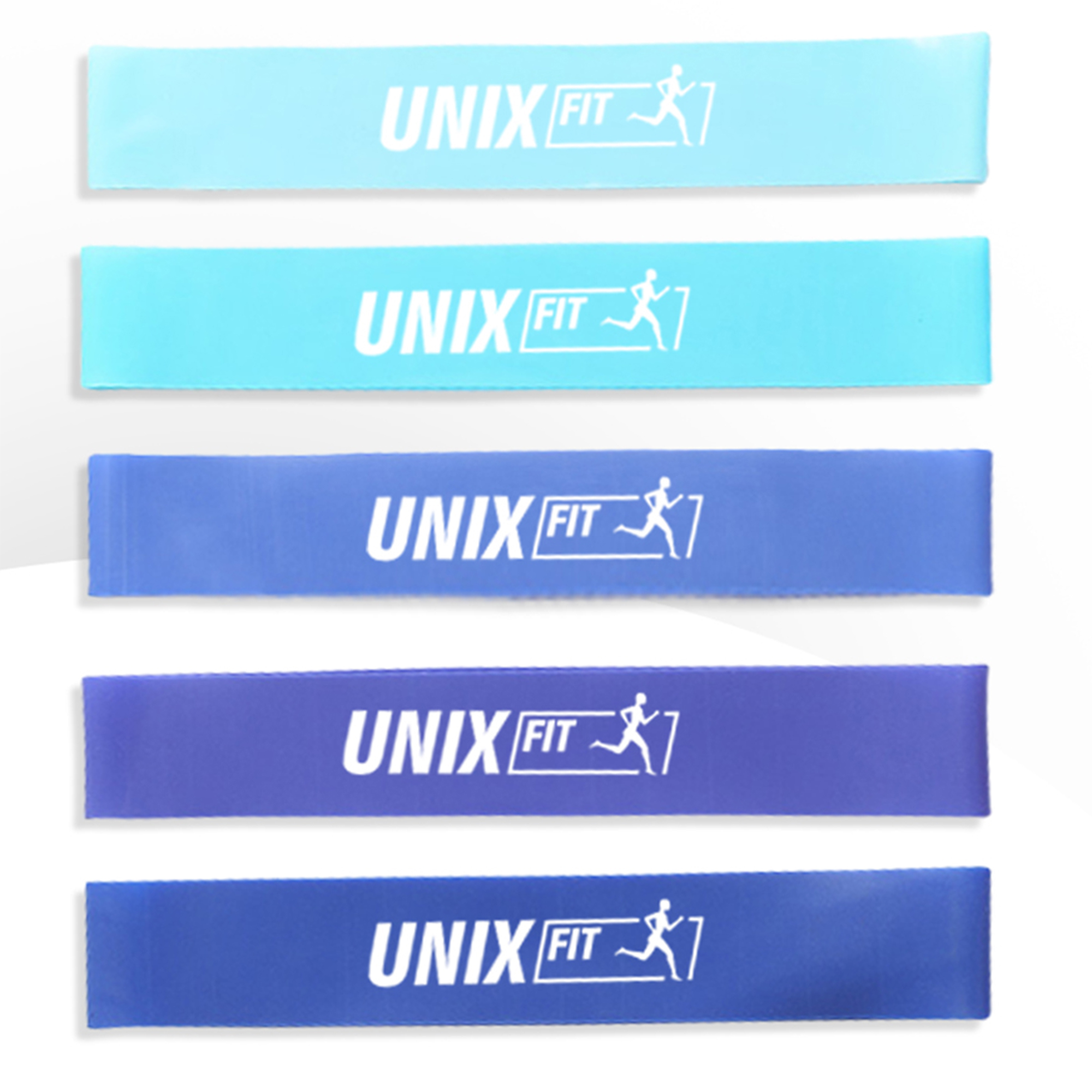 Резинки для фитнеса UnixFit LBU5PCSBE 5 цветов, синий 2000_2000