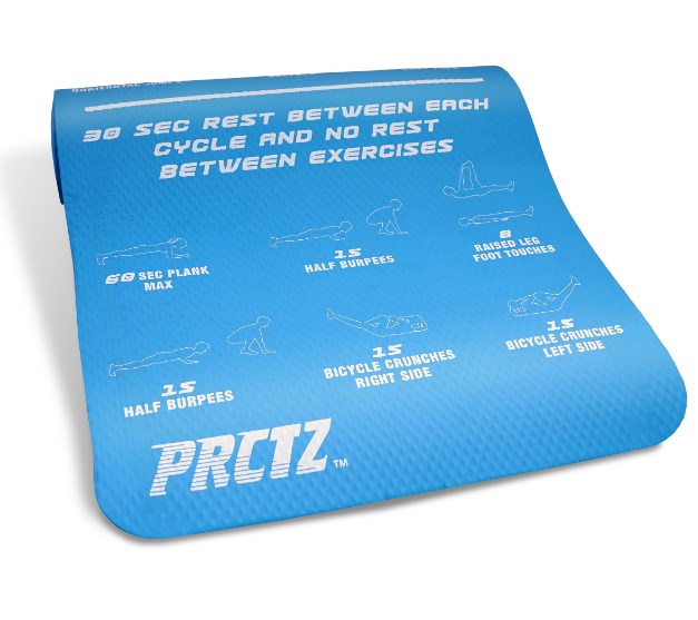 Коврик для фитнеса в комплекте с ремнем-стяжкой PRCTZ ALL PURPOSE FITNESS MAT,183х61х1см PF2510 627_557