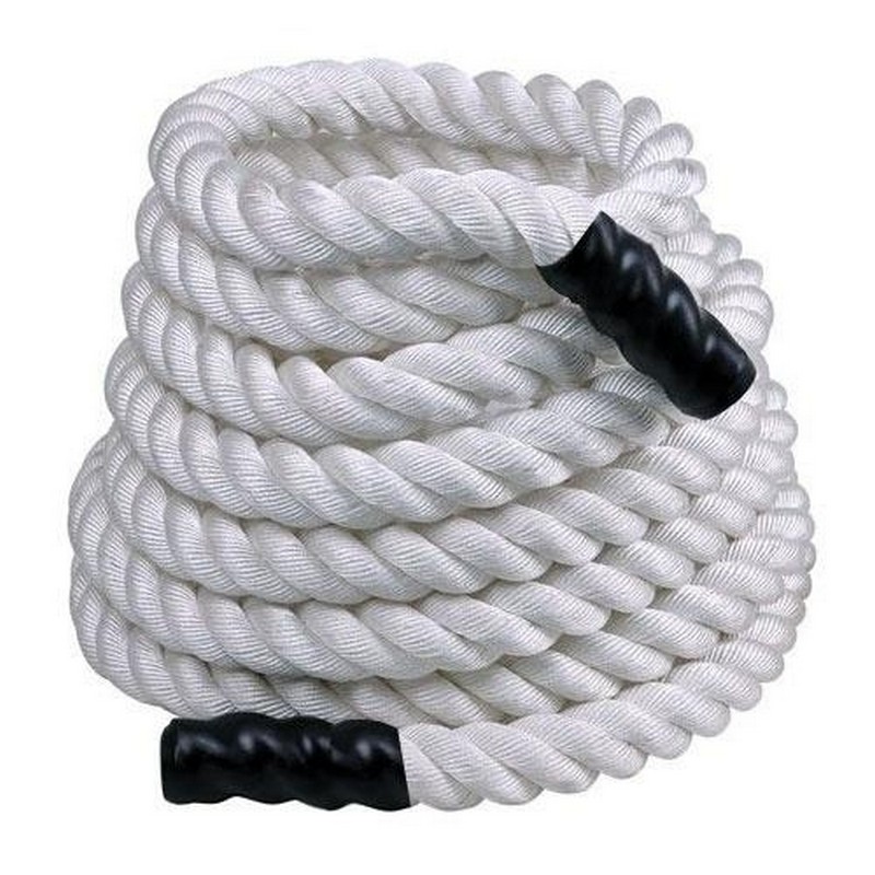 Тренировочный канат Perform Better Training Ropes 12m 4086-40-White 10 кг, диаметр 3,81 см, белый 800_800