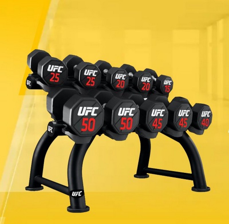 Уретановые гантели UFC Premium 34kg (пара) UFC UFC-DBPU-8321 800_781