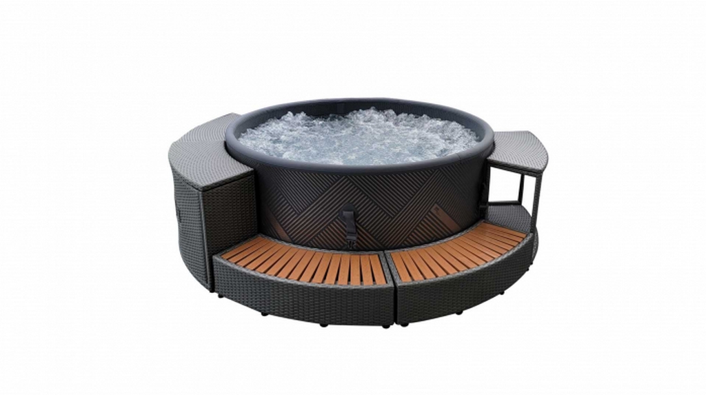 Плетеный шкафчик для хранения (ротанг) - для круглого СПА MSpa B0303093 1024_573