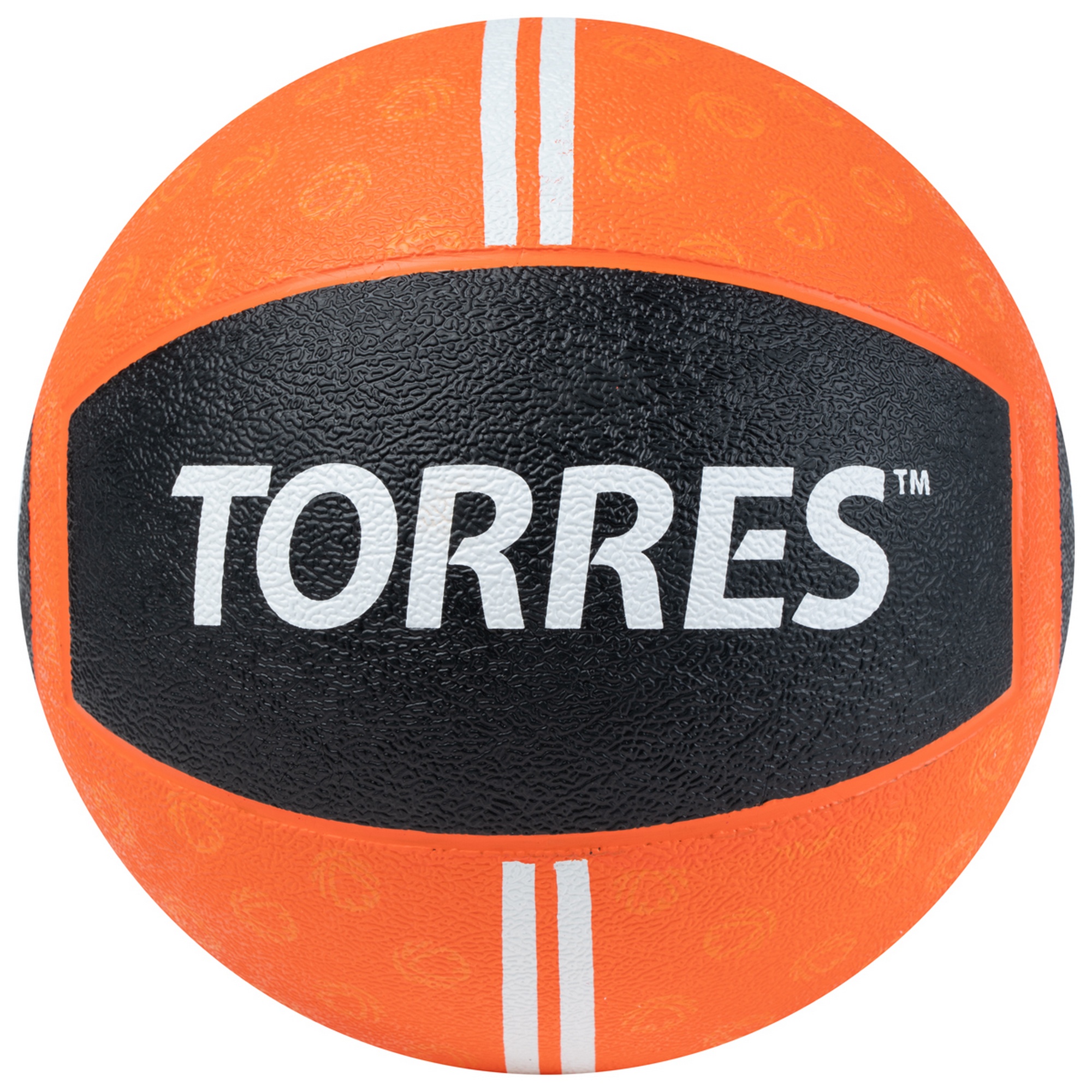 Медбол 3кг, d22,9см, резина Torres AL00233 оранжево-черный 2000_2000