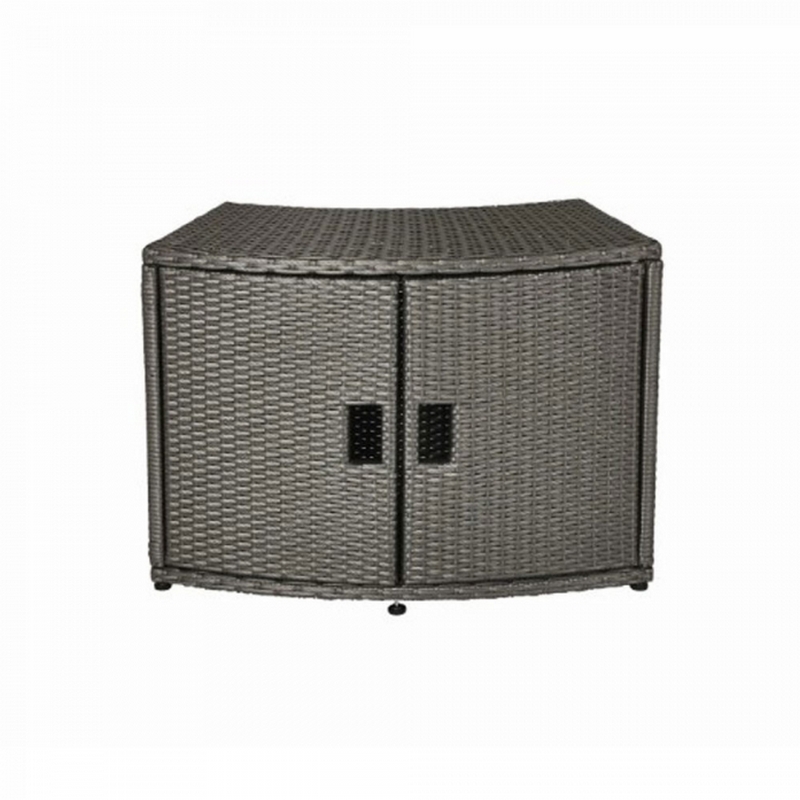 Плетеный шкафчик для хранения (ротанг) - для квадратного СПА MSpa B0303096 800_800