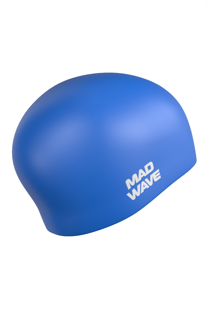 Силиконовая шапочка Mad Wave Long hair silicone M0511 01 0 04W синий 870_1305