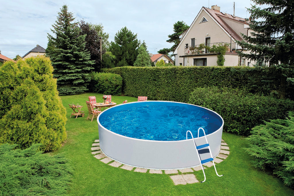Морозоустойчивый бассейн Azuro Graphite круглый 3.6x1.2 м Premium 1024_683