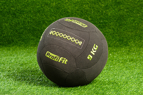 Медицинбол набивной кевларовый Profi-Fit (Kevlar Wallball) 9 кг 600_400