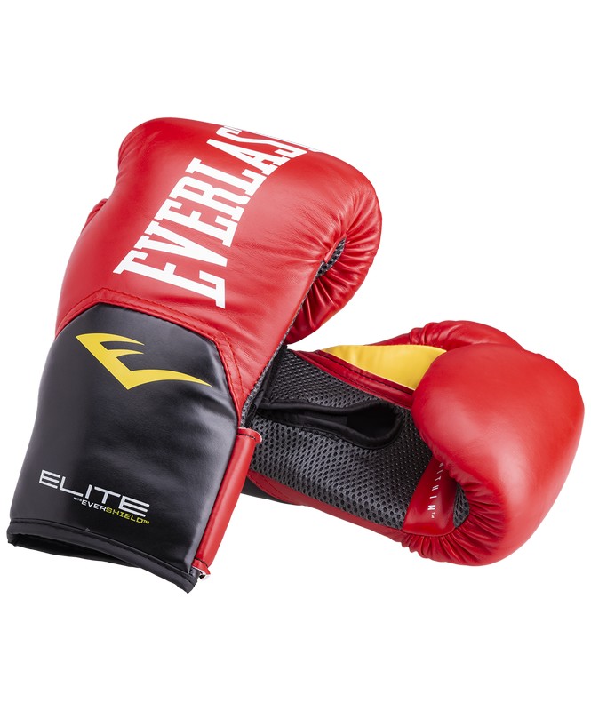 Перчатки боксерские Everlast Elite ProStyle P00001243-10, 10oz, к/з, красный 665_800