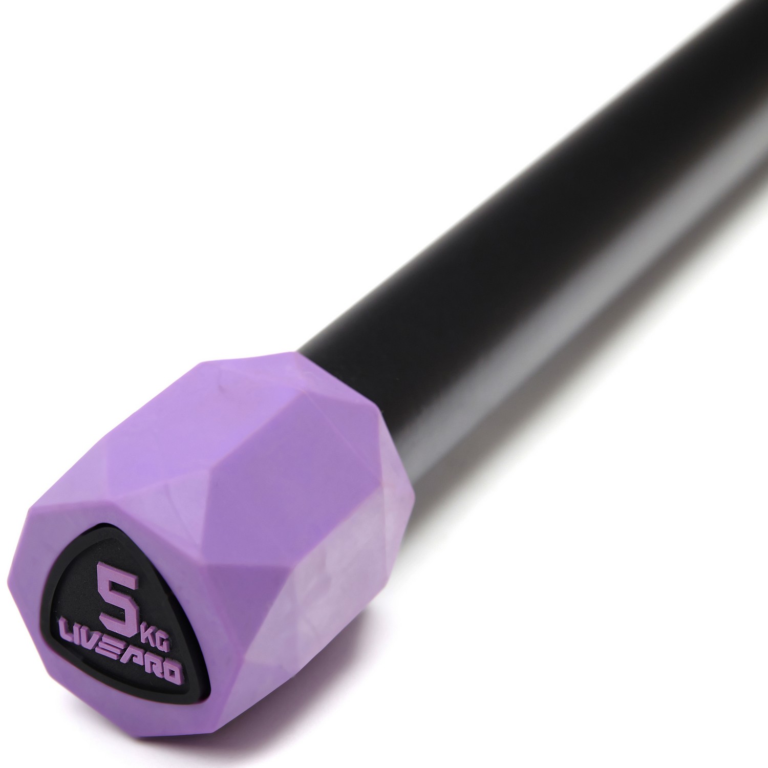Гимнастическая палка Live Pro Weighted Bar LP8145-5 5 кг, фиолетовый\черный 1500_1500