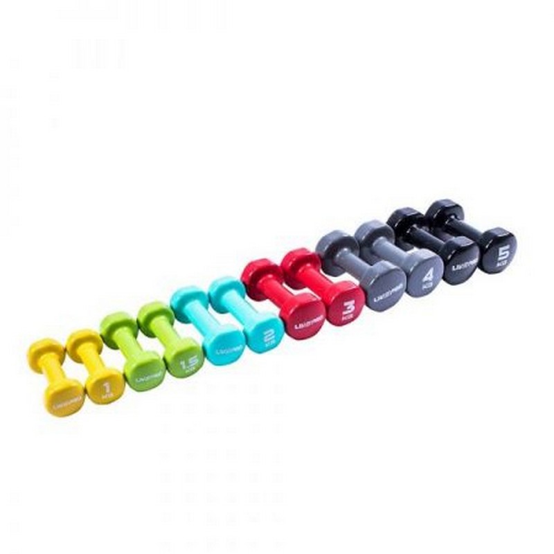 Гантели для аэробики 4 кг Live Pro Colored Studio Dumbbell LP8076-4\GY-00-00 800_800