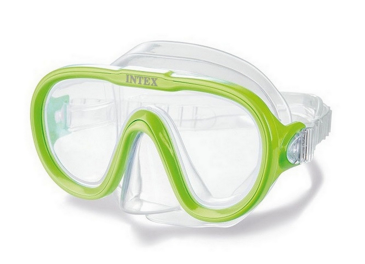 Маска для плавания 8+ Intex Sea Scan Swim Masks 55916 салатовый 1200_868