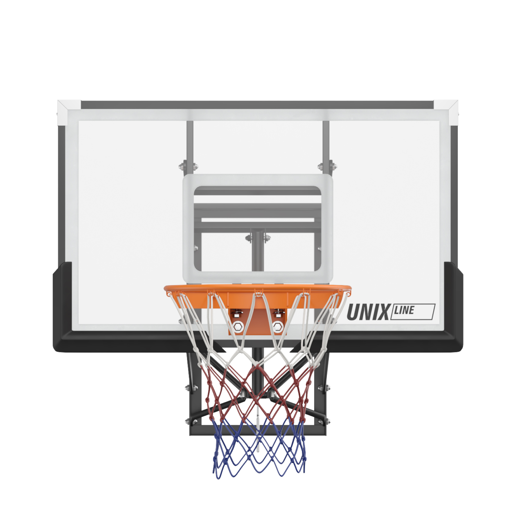 Баскетбольный щит регулируемый Unix Line B-Backboard-PC 50"x32" R45 BSBS50APCBK 2000_2000
