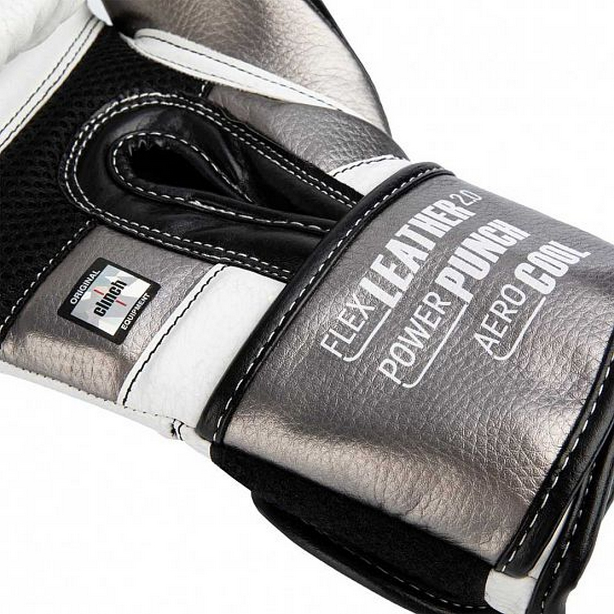 Перчатки боксерские Clinch Punch 2.0 C141 бело-черно-бронзовый 2000_2000