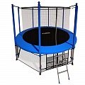 Батут i-Jump Classic 14FT 427 см с нижней сетью и лестницей синий 120_120