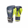 Перчатки тренировочные Everlast Powerlock 14 oz синий/зеленый P00000617 120_120